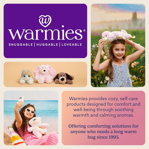 warmies Junior Microwavable & Weighted Stuffed Animals, Elephant - Heated Stuffed Animal Plushie for Warmth & Comfort