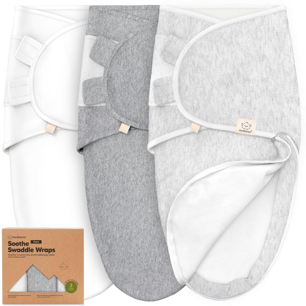 Baby Swaddle Sleep Sacks with Zipper - 3-Pack Swaddles for Newborns 3-6
