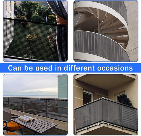 JIFTOK Baby Gate for Stairs, 10ft L x 2.66ft H, Mesh Netting Safety Net for Indoor & Outdoor