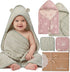 4-Piece Muslin Baby Towel Set - Made with Organic Cotton, (2) 6-Layer