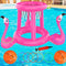 Pool Floats Toys Games Set, 2-in-1 Floating Pool Basketball Hoops & Ring Toss Game for Kids