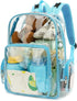 Yusudan Clear Diaper Bag Backpack for Baby Girls Boys, Mom Nappy Changing Bags