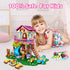HOGOKIDS Tree House Building Set with LED Light, 622pcs Treehouse Building Blocks Toys, Forest Up House Kit with Slide
