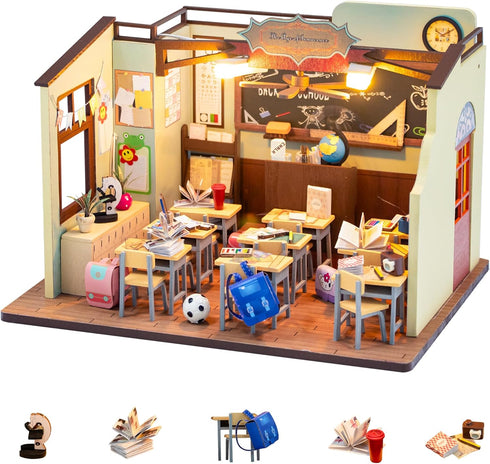 Flever Dollhouse Miniature DIY House Kit Creative Room with Furniture for Romantic