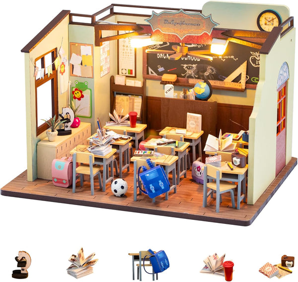 Flever Dollhouse Miniature DIY House Kit Creative Room with Furniture for Romantic
