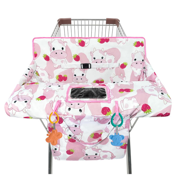 gxfcymxbd Shopping Cart Cover for Baby,2-in-1 High Chair Cover Soft,Portable, and Machine Washable,Comfortable