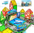 Set 3-5 4-8 5-7 Pack 42pcs KAEILORU Magnetic Tiles Road with Car Magnet Building Tile Toys for Kids Ages Magnetic