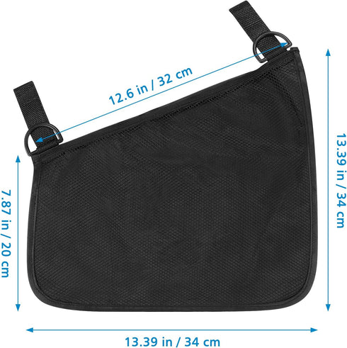 Accmor Universal Stroller Organizer, Side Sling Stroller Organizer, Mesh Cargo Net Stroller Storage Caddy Accessories