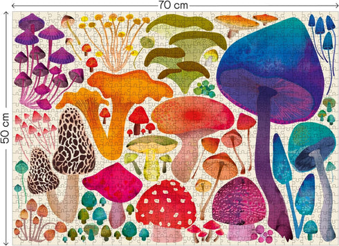 1000 1000 28x20inches Elena Essex Piece Puzzle for Adults - Woodland Magic | Jigsaw Puzzles Pieces | Mushroom Toadstool
