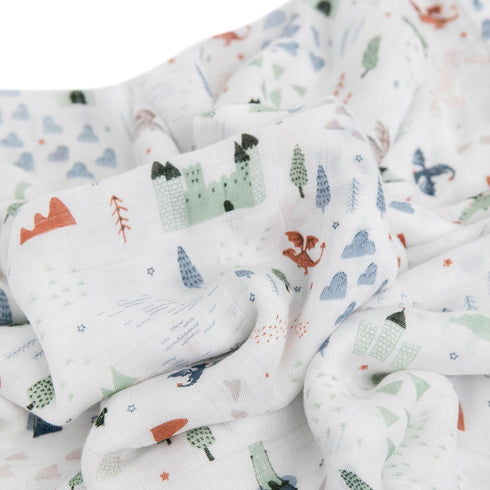 100% 47 47 Little Unicorn Deluxe Swaddle | Single | Rayon Muslin from Bamboo | Super Soft | Newborns and Infants |