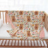 Highland Cow Baby Blanket, Boho Floral Farmhouse Minky Blanket, Double Layer Dotted Backing, 30"x40" for Nursery