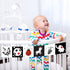 High Contrast Black and White Baby Toys for Newborn, Tummy Time Sensory Toys, Montessori Gifts for 0-12 Months