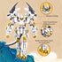 CSNRHG Set 8+ 679 White Tiger Samurai mech Robot Model with Double Axe Head Building Blocks Toy Mythical Birthday