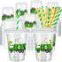 Domensi 50 Pcs Garbage Truck Birthday Party Plastic Cup 12 oz Garbage