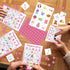 Pajama Party Bingo Game for 24 Players, Sleepover Bingo Cards Set for Family Activity, Holiday Supplies.