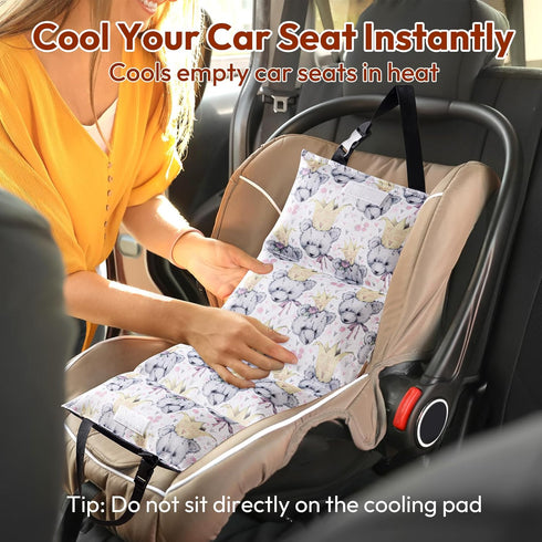 Packs, Summer NCVI Car Seat Cooling Pad with Ice Quick-Cool Insulated Car Seat & Stroller Cover for Hot Weather, Sun