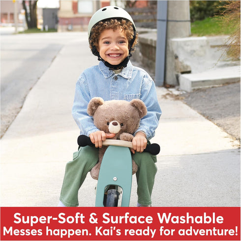GUND Kai Teddy Bear, Premium Plush Stuffed Animal for Ages 1 & Up, Taupe/Light Brown, 12"