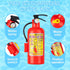 12Pack Summer Swimming Favors,4.2Inch CCINEE Fire Extinguisher Toys Mini Water Firemen Squirter Water Water Squirt Gun