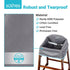 Dual-Belt Baby High Chair Cover, Upgrade Version, for Wooden or Restaurant High Chair, Sturdy and Robust Material