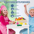 32 Sets Set Pcs Wooden Play Food for Kids Kitchen Accessories, Montessori Educational Toys Food, Pretend Play Food