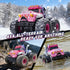 YEESWOOQI 360Spin, 1:18 4WD 3-12 Remote Control Car for Girls, Waterproof Pink Monster Truck Toys W/Blocks & Amphibious