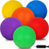 AMOR PRESENT 6PCS Playground Balls with Air Pump, 7inch Inflatable Dodge Ball, Colorful Handball for Kids Games