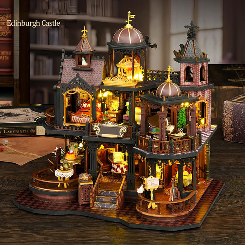 SUNNINO Miniature Dollhouse Kit, DIY Mini House Building Kits for Adults to Building with Furnitures Tiny House