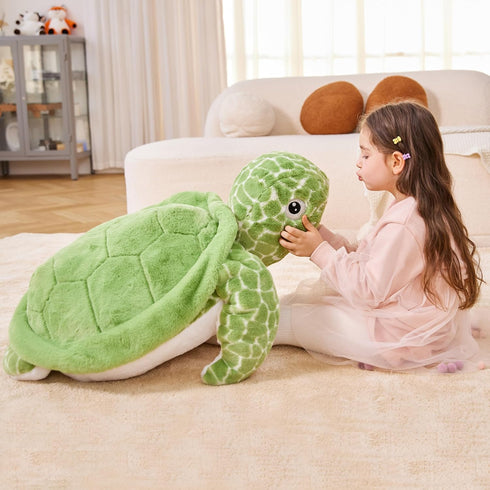 Toys,30" IKASA Giant Sea Turtle Stuffed Animal Plush Toy,Big Large Jumbo Soft Cute Huge Size Fat Fluffy Plushy