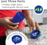 Re-Play Sippy Cups for Toddlers, 10 Oz Reusable Spill Proof Cups, Dishwasher Safe, Set of 3, A True Blue