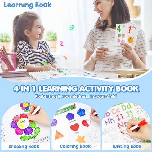 Busy Book for Toddlers 1-3, Preschool Learning Activities, Travel Toys for Road Trip