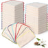 Zopeal 32 Pcs Flannel Cloth Baby Wipes Reusable Dispenser Washable Soft Natural