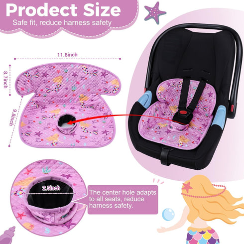 Piddle Pad Car Seat Liner- Waterproof Soft Car Seat Potty Training Protector, Travel-Friendly Baby Toddler Carseat