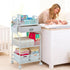 '-3 2+1 1 Baby Diaper Caddy Cart Organizer Tier, Bedside Nursery Essentials Organizer & Storage Holder for Newborn Baby