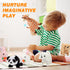 Hopearl Hopping Rabbit with Carrot Interactive Electronic Pet Plush Bunny Toy with Sounds and Movements, Animated