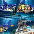 Set 687 12+ INSOON Mechanical Shark Building with LED Light, PCS Movable Ocean Animal with Display Stand, Sea Fish