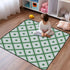 EtherSpher 1-Piecing 50'' 50''de Grass Green Checker Stars Plaid Soft Thick Baby Floor Play mat for Indoor Outdoor