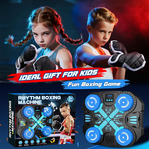 Toy-3 14 4 5 6 7 8 9 10 Boxing Machine with Music for Kids Sports Game Modes & Levels, Year Old Boy Girl Toys Birthday