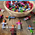Thorness 72 Basket of Guatemalan Handmade Mini Worry Dolls for Girls and Boys - Anxiety Dolls