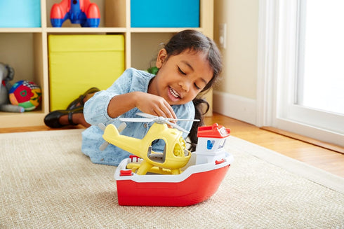 Eco-Friendly Rescue Boat Toy - Made from Recycled Plastic