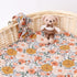 Set DRESHOW BQUBO Newborn Floral Receiving Blankets Newborn Baby Swaddling with Headband Warm Shower Gift