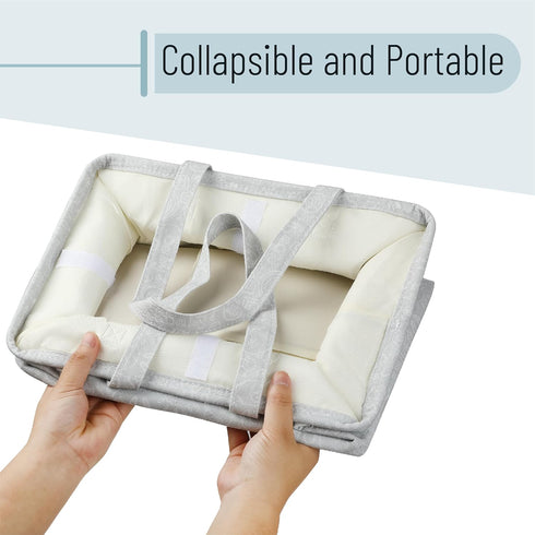 Portable Baby Diaper Organizer with Cute Patterns for Nursery & Car