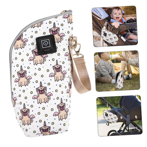 Portable USB Bottle Heater Bag - Insulated Sleeve for Outdoor Use