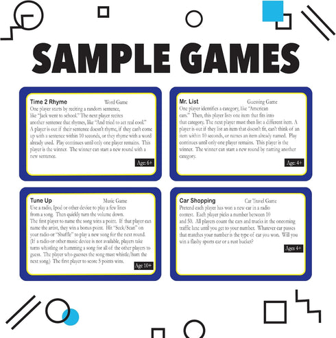 Games on the Go by Continuum Games - Portable Family Games for 2+ Players, Blue