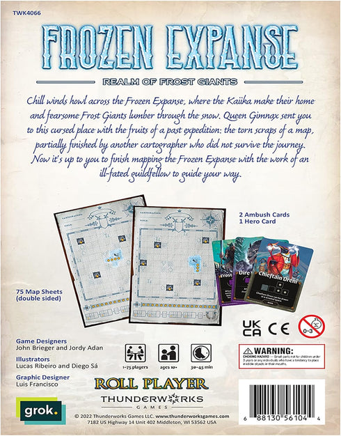 Pack 4, Frozen 1-75 Cartographers: Map Expanse | Expansion for The Award-Winning Game of Map Drawing | Strategy Flip