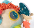0-6 Miniland Baby Teether, Plush Baby Rattle, Toddler Toy for Teething, Sensory Development and Textured Fun, Fully