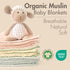 100% 4-Layer (2, 33x33 inches) Baby Blankets for Boys & Girls Organic Turkish Cotton Muslin Blankets for Newborn