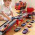 XINNOVEL 3-5, 6 3 4 5 6 7 8 Fire Trucks Toys for Toddlers Ages Folded Carrier Truck Race Track with with Lights