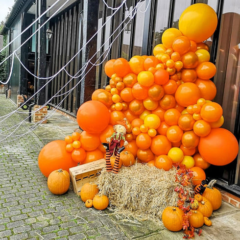 PartyWoo Tangerine Orange Balloons, 120 pcs 5 Inch Dark Orange Balloons for Party Decorations, Birthday, Wedding