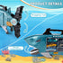 8 deAO Shark Toys Shark Truck with Animal Toys, PCS Toy Trucks,Lights Music Effects,Birthday Gifts for Toddler Kids