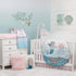 100% NoJo Sugar Reef Mermaid Photo Op Cotton Fitted Crib Sheet